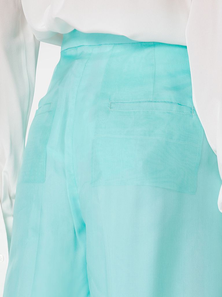 【MAX MARA Pianoforte】Danila シルク オーガンジー パンツ Calibri silk organza pants