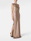 Opera one-shoulder silk dress