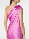 Opera one-shoulder silk dress