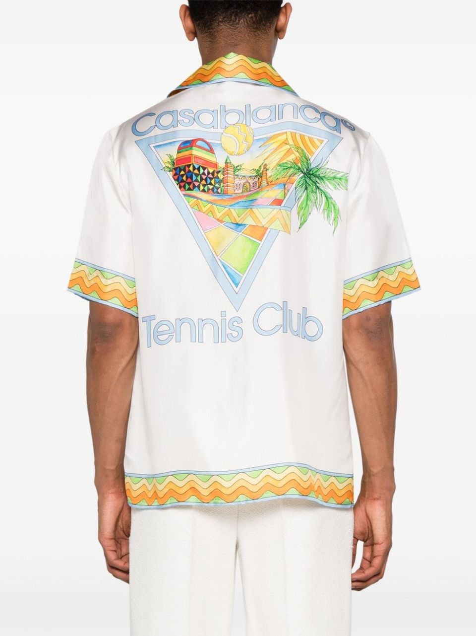 Afro Cubism Club shirt in satin