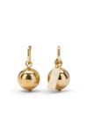 Gold ball earrings
