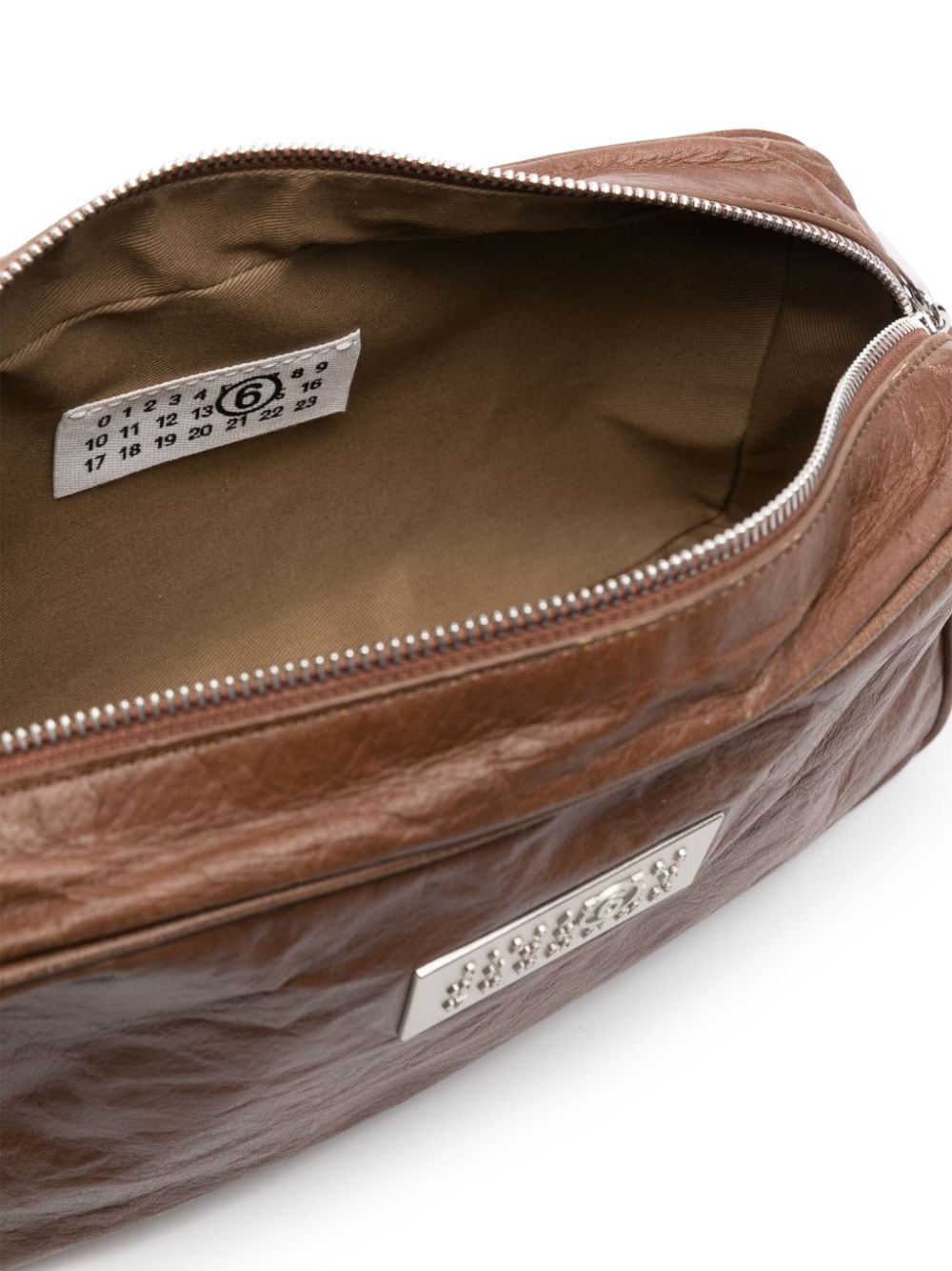 Brown Numeric Crossbody Bag