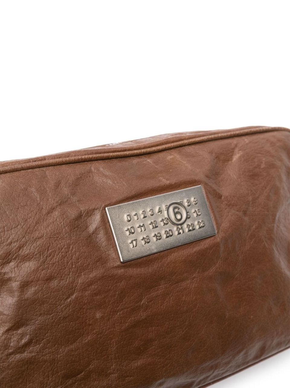 Brown Numeric Crossbody Bag