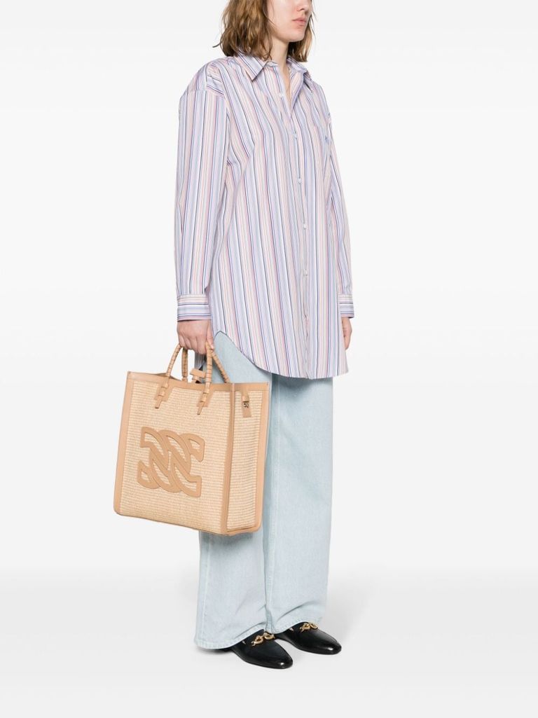 トートバッグ Casadei Shopper Mini Beauvirage Shopper bag in raffia