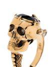 Anello Victorian Skull in Oro Anticato