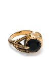 Victorian Skull Ring in Antiqued Gold