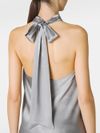 Apollonio Silk Top Embellished with Crystals