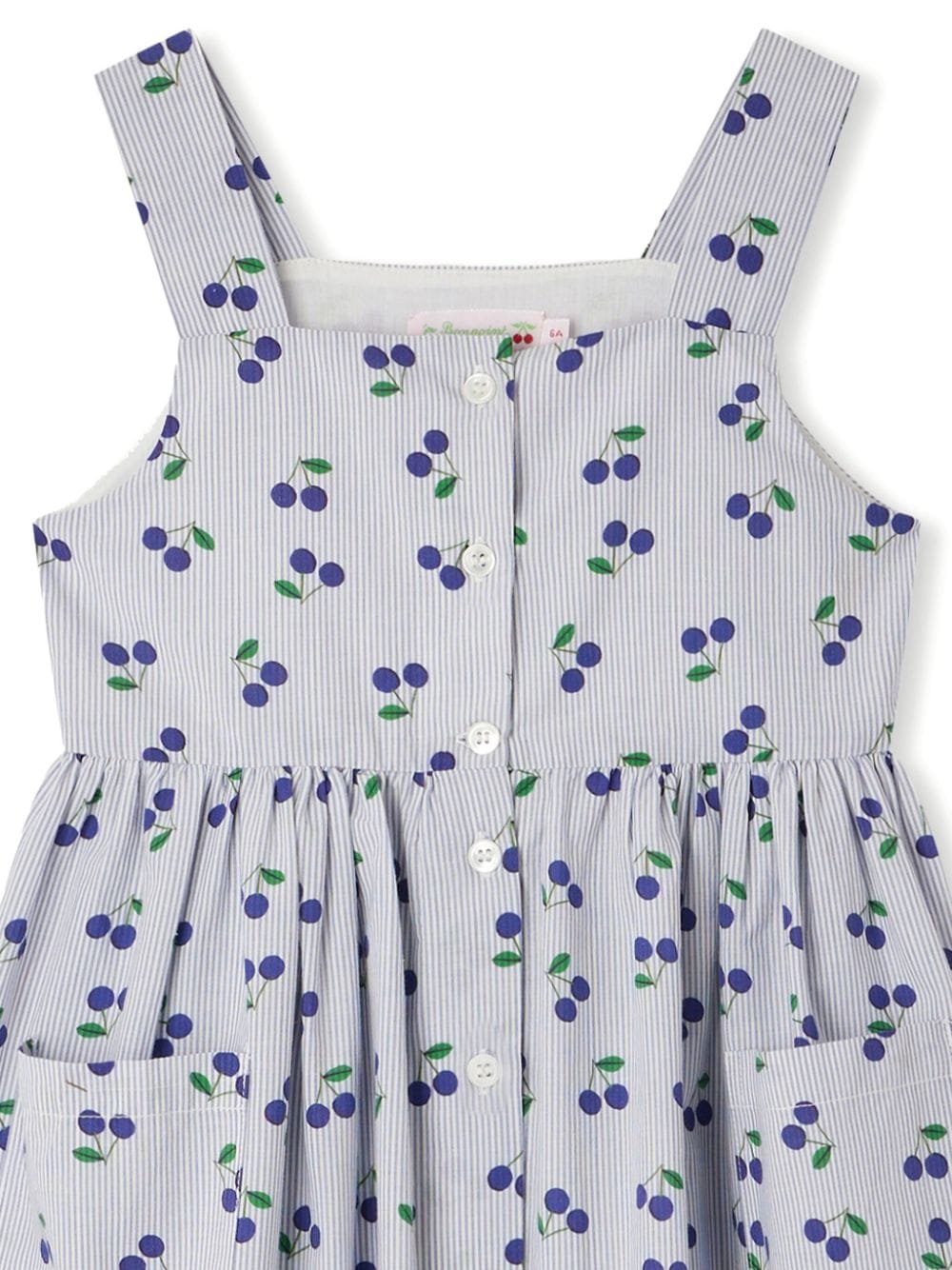 Laly dress with cherry print in cotton
