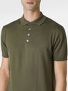 Short-sleeved cotton polo shirt