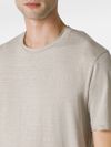 Short-sleeved linen T-shirt