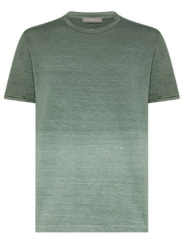 T-shirt effetto sfumato in lino
