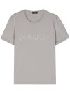 Short-sleeved cotton T-shirt with logo print