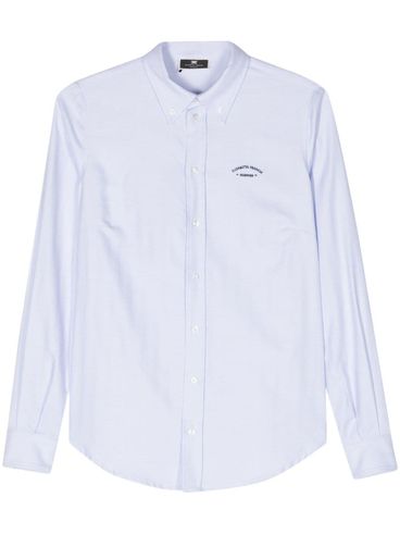 cotton shirt with embroidered logo