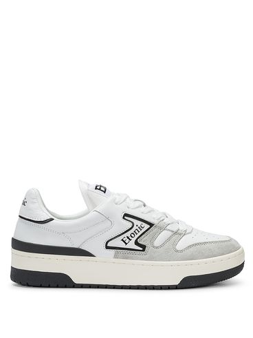B481 panel leather sneakers