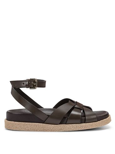 Tick Ranch leather sandals with ankle strap