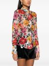 Silk shirt with floral print