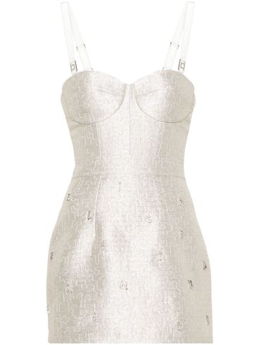 Short tweed dress with lurex details