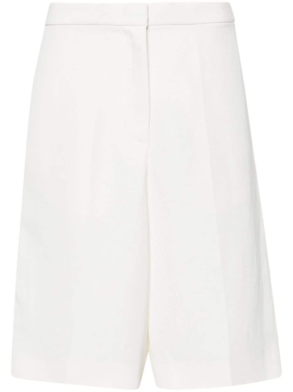 Tailored linen Bermuda shorts