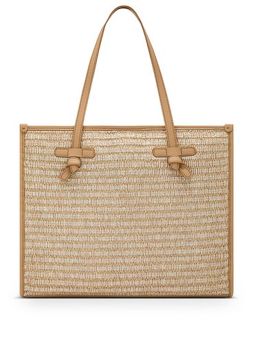 Marcella Shopping Bag with straw effect