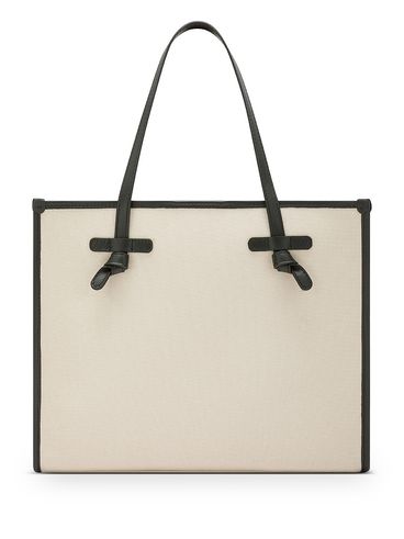 Marcella Shopping Bag in cotton with contrasting trim
