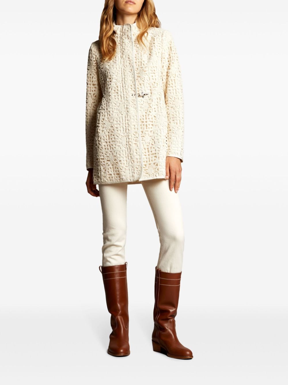 Virginia crochet coat in cotton