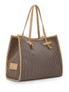 Marcella Striped Cotton Shopping Bag