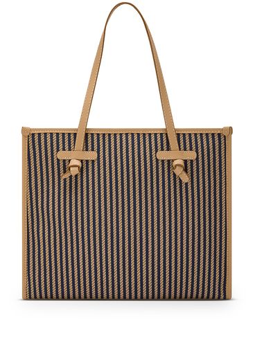 Marcella Striped Cotton Shopping Bag