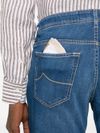 Medium-rise slim Bard jeans in cotton