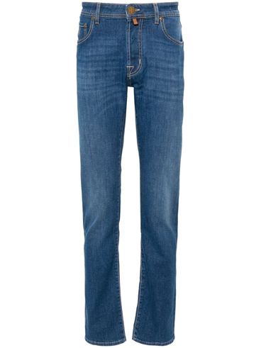 Medium-rise slim Bard jeans in cotton