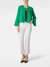 Azio lightweight georgette jacket with flared sleeves
