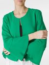 Azio lightweight georgette jacket with flared sleeves