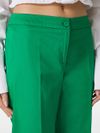 Orel slim cotton satin trousers