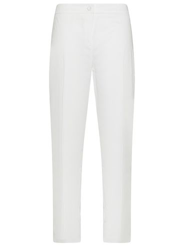 Orel slim cotton satin trousers