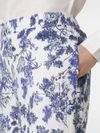 Condor trousers in viscose and linen with floral print