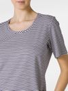 Sir viscose T-shirt with striped pattern