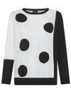 Angio viscose sweater with ball print