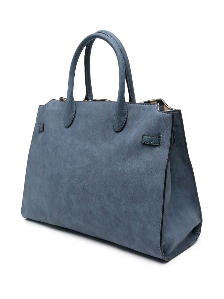 Taupe Tote bag in genuine leather | Cinzia Rocca
