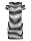 Striped Stretch Cotton Midi Dress