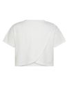 T-shirt in cotone con stampa e taglio corto