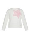Cotton stretch sweatshirt with ruffled star