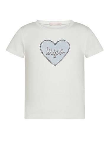 T-shirt in cotone con cuore