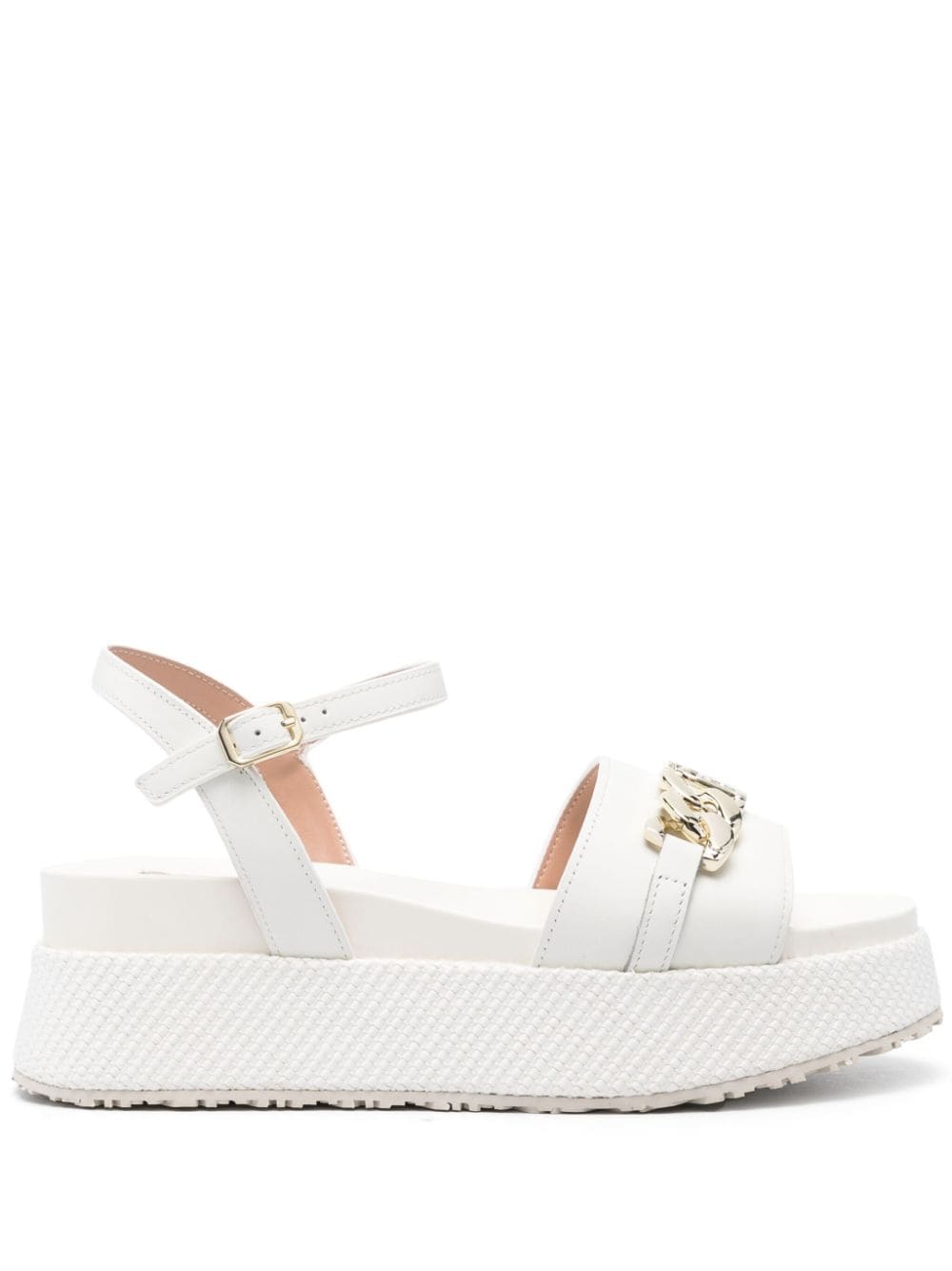 Leather Sandals Sandali Bianchi Liu Jo Leather Sandals With