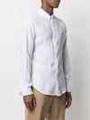 Linen mandarin collar shirt