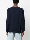 polo ralph lauren - Cotton and linen blend sweater with embroidered logo - 4