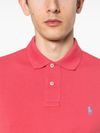Short-sleeved cotton polo shirt with embroidered logo
