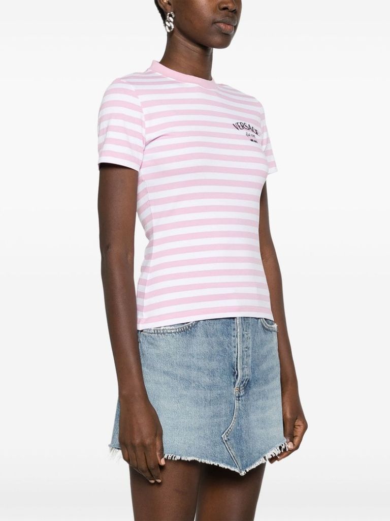 Tシャツ・カットソー VERSACE STRIPED T-SHIRT Striped t-shirt