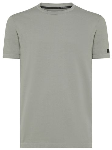 Short-sleeved cotton T-shirt with logo