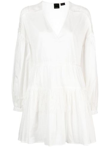Baaria short cotton dress with fringes