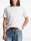 Cotton T-shirt with pocket and embroidered logo