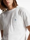 T-shirt in cotone con tasca e ricamo logo